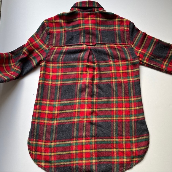 American Eagle Flannel Shirt AE Ahh-Mazingly  Soft Boyfriend Fit Red Blue Sz XXS - Picture 13 of 14